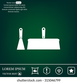 trowel icon, vector illustration. Flat design style