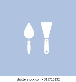 trowel icon, vector illustration. Flat design style