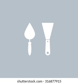 trowel icon, vector illustration. Flat design style