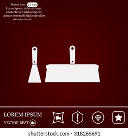 trowel icon, vector illustration. Flat design style