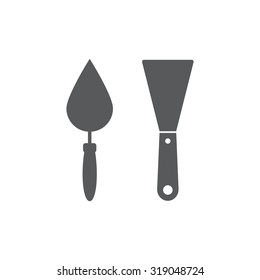 trowel icon, vector illustration. Flat design style