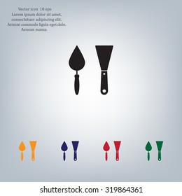 trowel icon, vector illustration. Flat design style