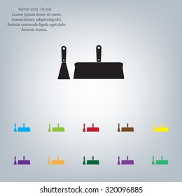 trowel icon, vector illustration. Flat design style