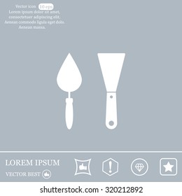 trowel icon, vector illustration. Flat design style