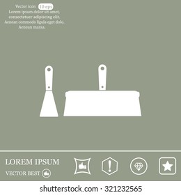 trowel icon, vector illustration. Flat design style