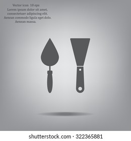 trowel icon, vector illustration. Flat design style
