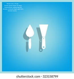 trowel icon, vector illustration. Flat design style