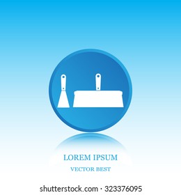 trowel icon, vector illustration. Flat design style