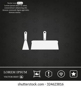 trowel icon, vector illustration. Flat design style