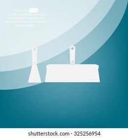 trowel icon, vector illustration. Flat design style