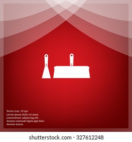 trowel icon, vector illustration. Flat design style