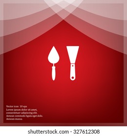 trowel icon, vector illustration. Flat design style