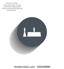 trowel icon, vector illustration. Flat design style