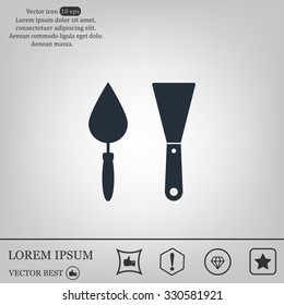 trowel icon, vector illustration. Flat design style