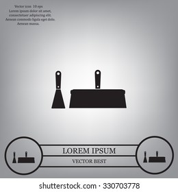 trowel icon, vector illustration. Flat design style