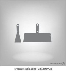 trowel icon, vector illustration. Flat design style