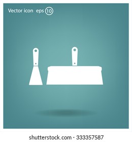 trowel icon, vector illustration. Flat design style
