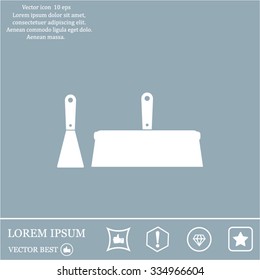 trowel icon, vector illustration. Flat design style