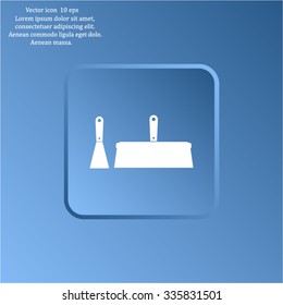 trowel icon, vector illustration. Flat design style