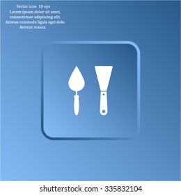 trowel icon, vector illustration. Flat design style