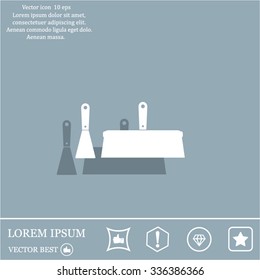 trowel icon, vector illustration. Flat design style