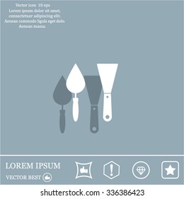 trowel icon, vector illustration. Flat design style