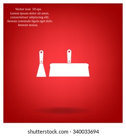 trowel icon, vector illustration. Flat design style