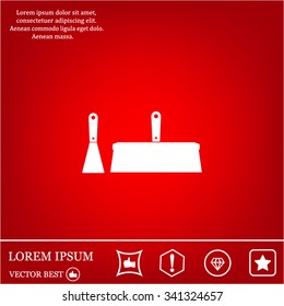 trowel icon, vector illustration. Flat design style