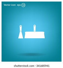 trowel icon, vector illustration. Flat design style