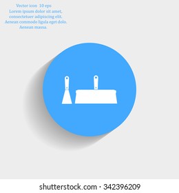 trowel icon, vector illustration. Flat design style