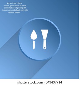 trowel icon, vector illustration. Flat design style
