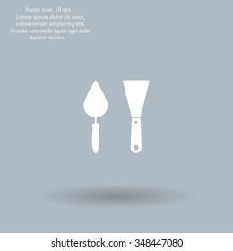 trowel icon, vector illustration. Flat design style