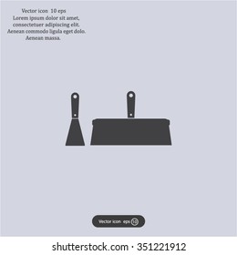 trowel icon, vector illustration. Flat design style