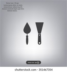 trowel icon, vector illustration. Flat design style