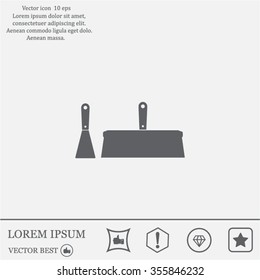 trowel icon, vector illustration. Flat design style