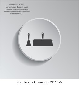 trowel icon, vector illustration. Flat design style