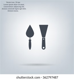 trowel icon, vector illustration. Flat design style
