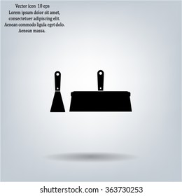 trowel icon, vector illustration. Flat design style
