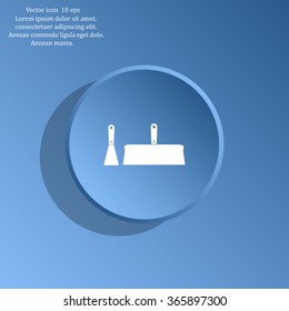 trowel icon, vector illustration. Flat design style