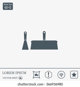 trowel icon, vector illustration. Flat design style