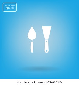 trowel icon, vector illustration. Flat design style