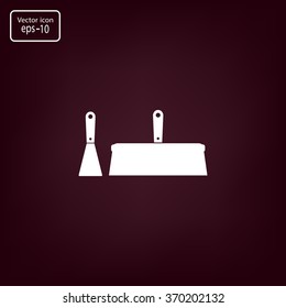 trowel icon, vector illustration. Flat design style