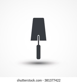 Trowel icon, vector illustration. Flat design style