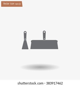 trowel icon, vector illustration. Flat design style