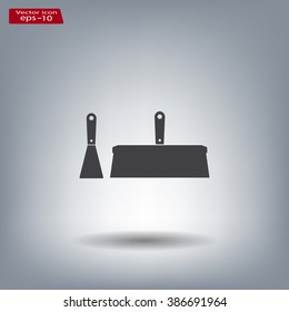 trowel icon, vector illustration. Flat design style