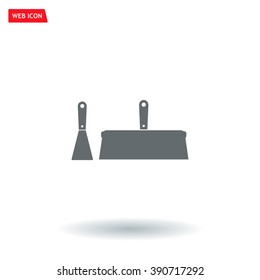 trowel icon, vector illustration. Flat design style