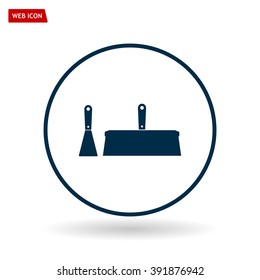 trowel icon, vector illustration. Flat design style