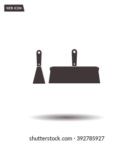 trowel icon, vector illustration. Flat design style