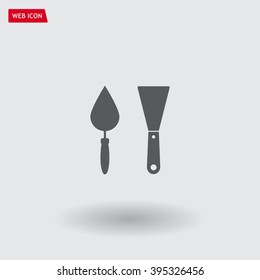 trowel icon, vector illustration. Flat design style