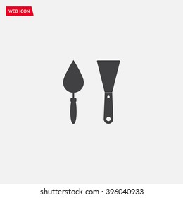 trowel icon, vector illustration. Flat design style